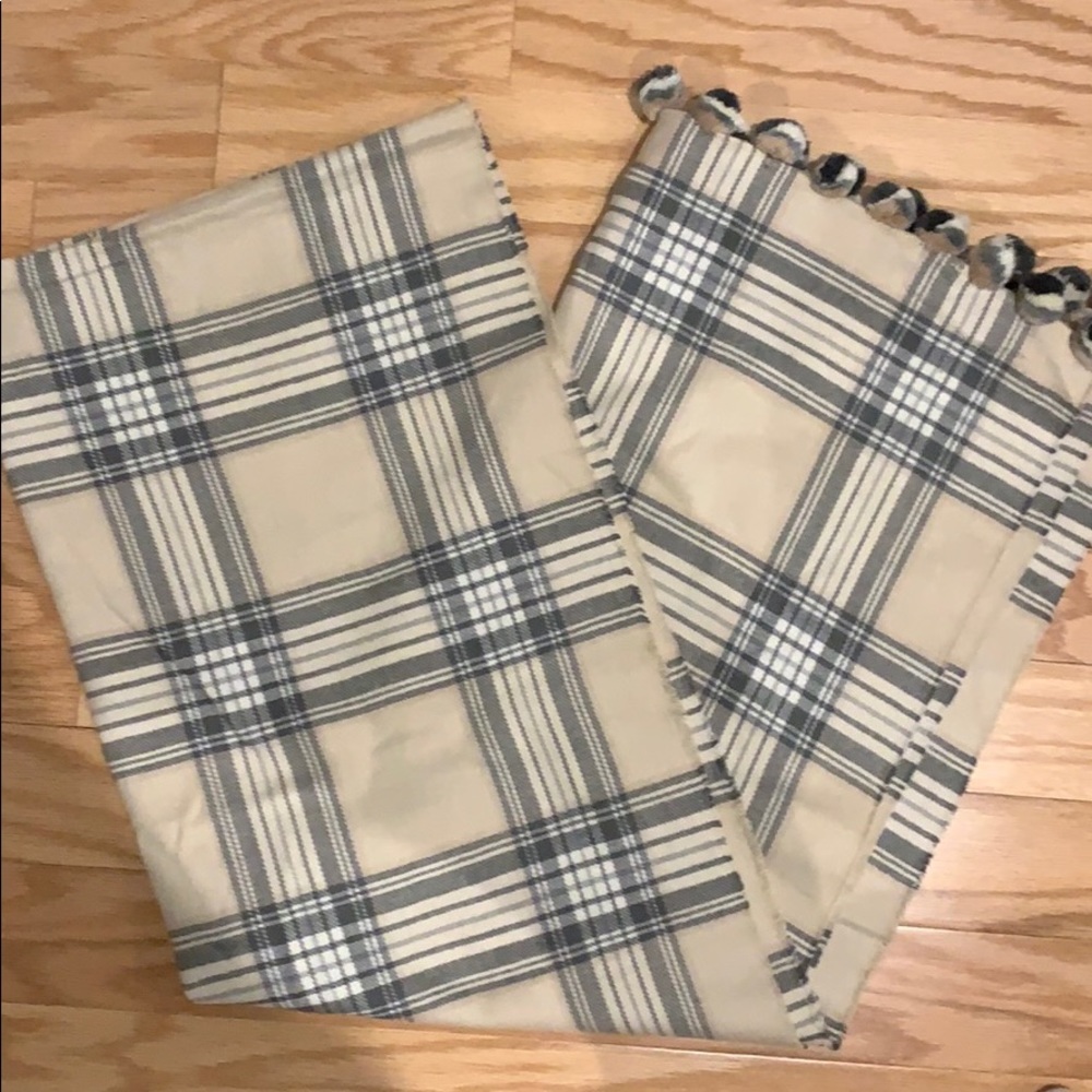 Neutral Plaid Blanket Scarf